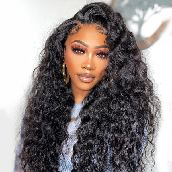  Talkyo Natural Color Long Body Wave Lace Front Wig Caps Human  Hair Wig Lace Closure (Black, One Size) : Beauty & Personal Care