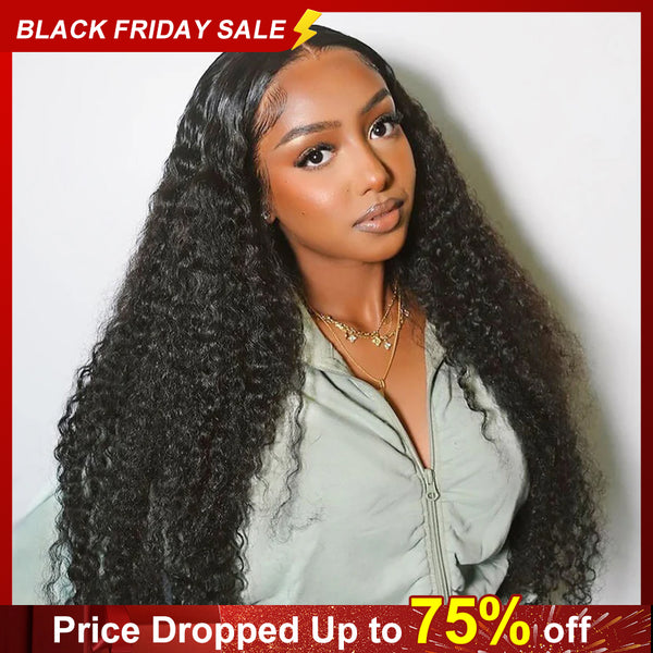 MORE FACE Deep Wave Curly Human Hair Wigs 13x4 13x6 Transparent Lace Front Human Hair Wigs